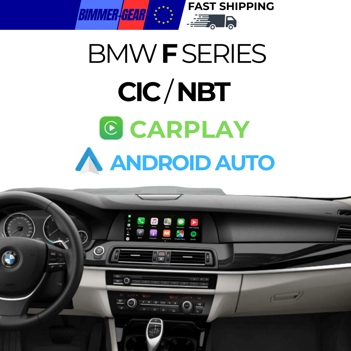 BMW Wireless Apple Carplay / Android Auto for CIC / NBT F series